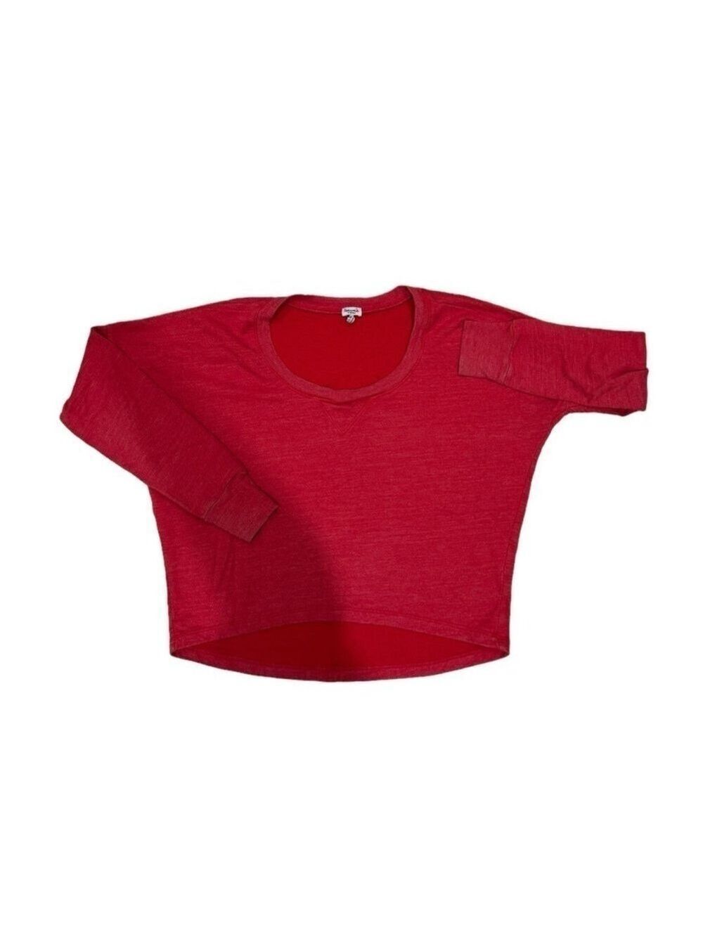 SPLENDID red high/low cropped sweatshirt - size XS